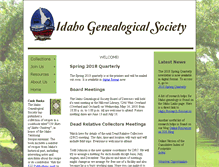 Tablet Screenshot of idahogenealogy.org